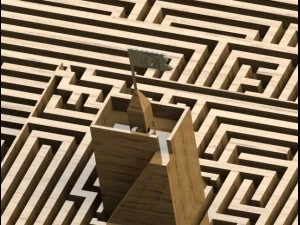pyramid labyrinth 3D Print Model
