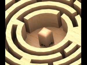 table with a labyrinth 3D Model