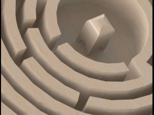 table with a labyrinth 3D Model