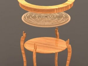 tafel met een labyrint 3D Model