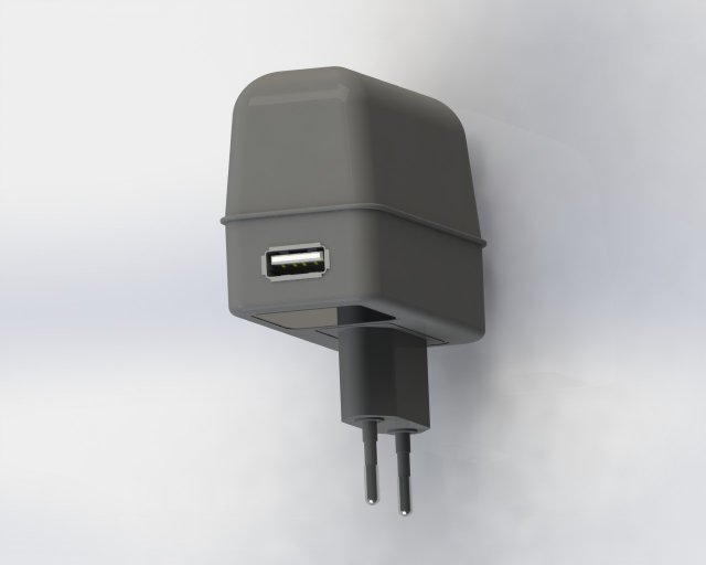 charger adapter 3D Модель .c4d .max .obj .3ds .fbx .stl .blend
