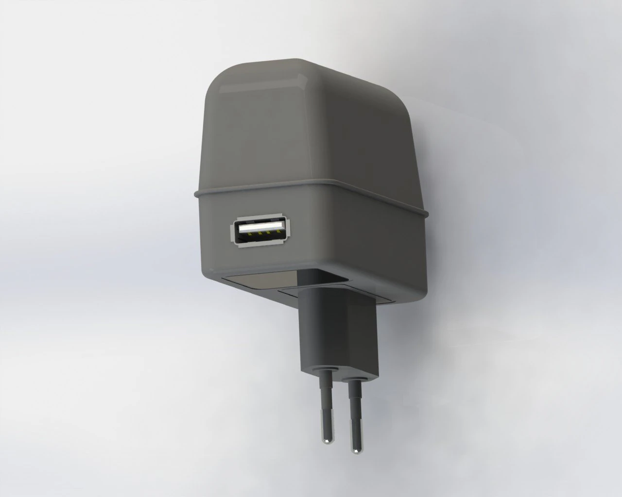 charger adapter 3D Model .c4d .max .obj .3ds .fbx .stl .blend