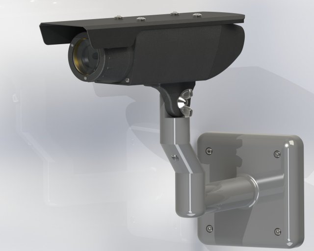 security camera 3D Model .c4d .max .obj .3ds .fbx .stl .blend 