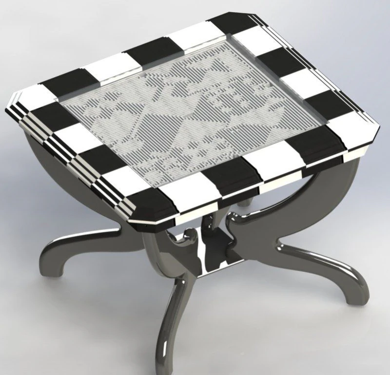 table with a labyrinth 2 3D Model .c4d .max .obj .3ds .fbx .stl .blend 