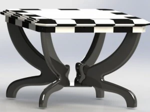 table with a labyrinth 2 3D Model