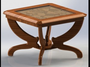 table with a labyrinth 2 3D Model