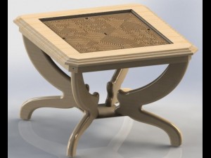 table with a labyrinth 2 3D Model