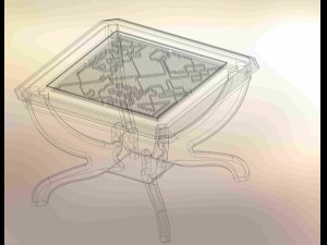 table with a labyrinth 2 3D Model