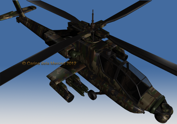 apache ah64 3Dモデル .c4d .max .obj .3ds .fbx .stl .blend 