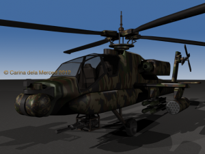 apache ah64 3Dモデル
