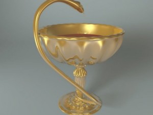 cup with snake Model 3D