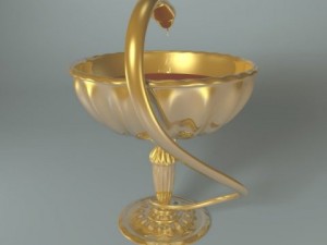 cup with snake Model 3D