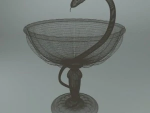 cup with snake 3D Model