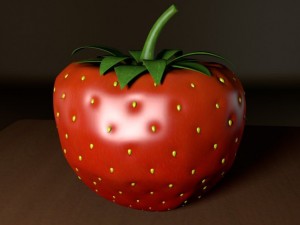 strawberry Modello 3D