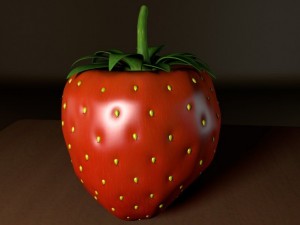 strawberry Modelo 3D