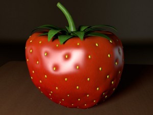 strawberry Modelo 3D