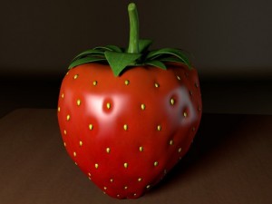 strawberry Modelo 3D