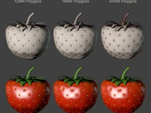 fragola Modello 3D