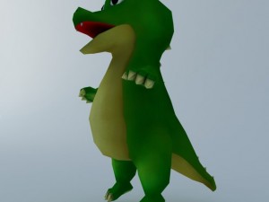 cartoon crocodile agil 3D 模型