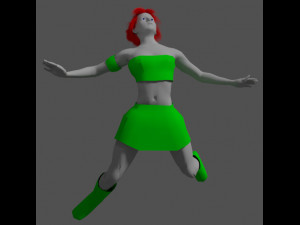 New girl Modello 3D