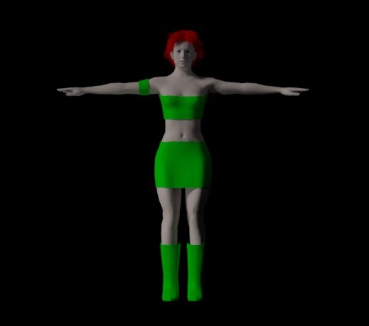 New girl Modello 3D .c4d .max .obj .3ds .fbx .stl .blend