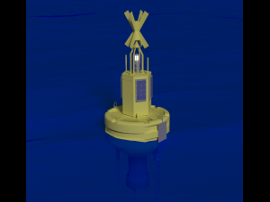 Weather observation buoy Modèle 3D