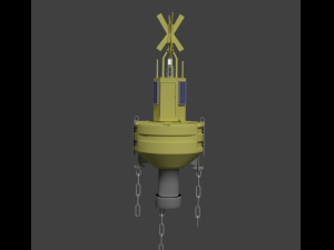 Weather observation buoy Modèle 3D