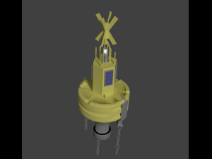 Weather observation buoy Modèle 3D
