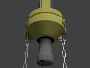 Weather observation buoy Modèle 3D