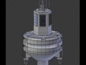 Weather observation buoy Modèle 3D