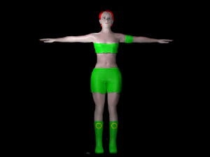 Nowa dziewczyna Plus Model 3D