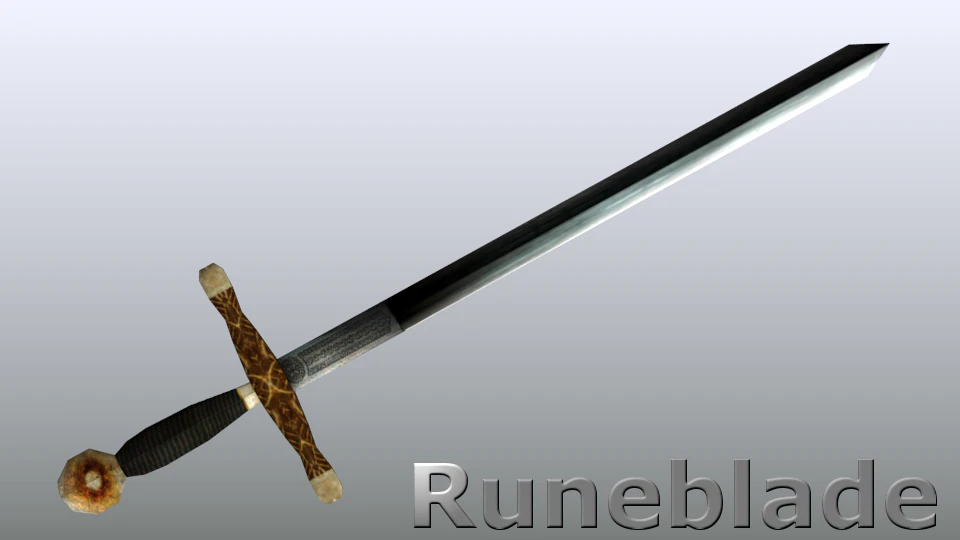 runeblade 3D Model .c4d .max .obj .3ds .fbx .stl .blend 