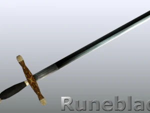 r&uuml;n kılıcı 3D Model