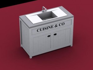 meuble evier 3D-Modell