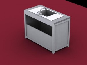 meuble evier 3D 模型