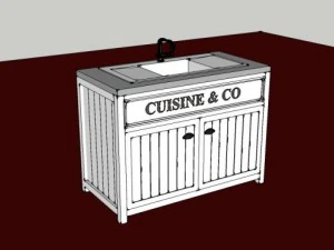 meuble evier 3D Model