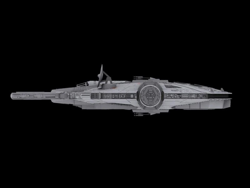 faucon millenium star wars 3D Model .c4d .max .obj .3ds .fbx .stl .blend 