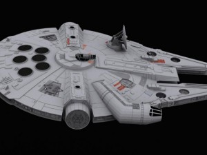 faucon millenium star wars 3D Модель