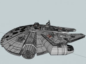 faucon millenium star wars 3D Модель