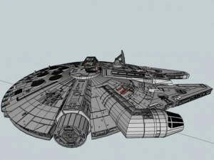 faucon millenium star wars 3D Model