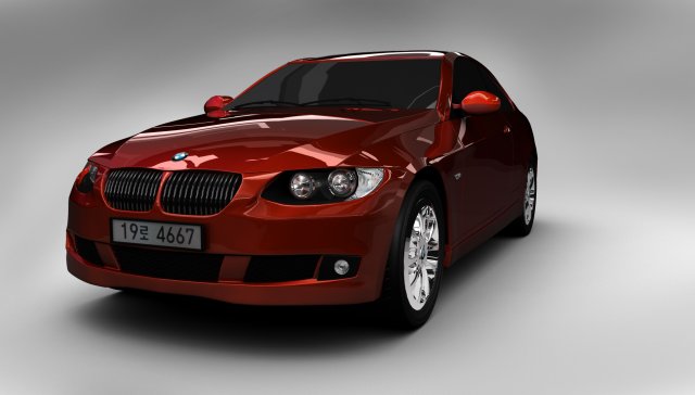 bmw 3 coupe 3D Модель .c4d .max .obj .3ds .fbx .stl .blend 