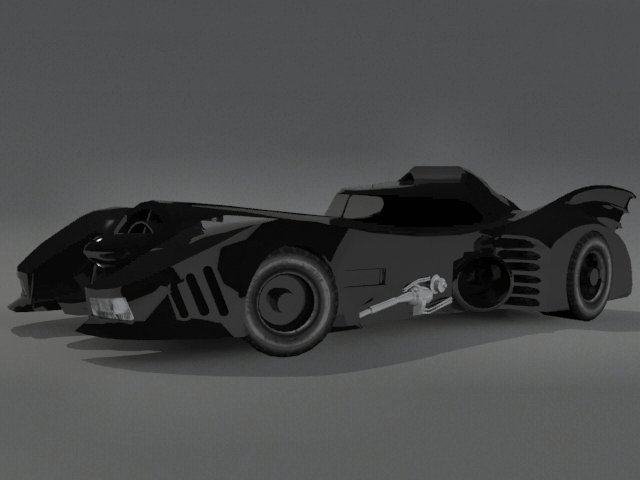 batmobile 3D Модель .c4d .max .obj .3ds .fbx .stl .blend 
