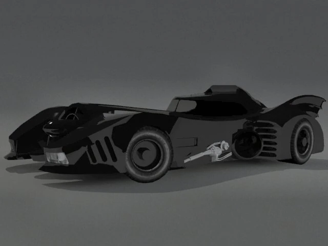 batmobile 3D Model .c4d .max .obj .3ds .fbx .stl .blend