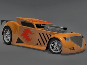 titan hotrod Model 3D