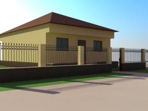 wrought iron fences 3D Model