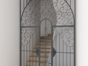 wrought iron fences 3D Model