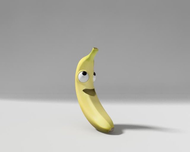 banana Modelo 3D .c4d .max .obj .3ds .fbx .stl .blend 