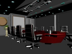conference room Modello 3D