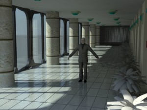 corridor passage Modello 3D
