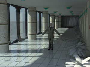 corridor passage 3D 模型